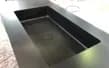Черная матовая раковина из искусственного камня по индивидуальным размерам купить