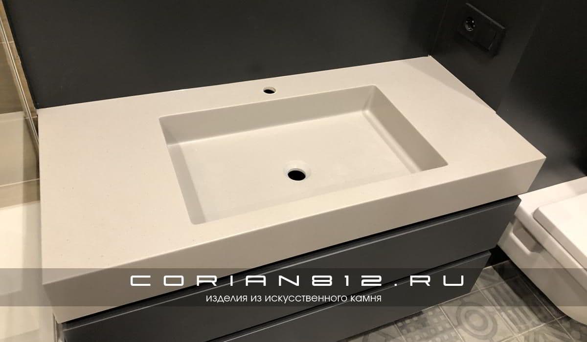 Раковина из материала Solid Surface