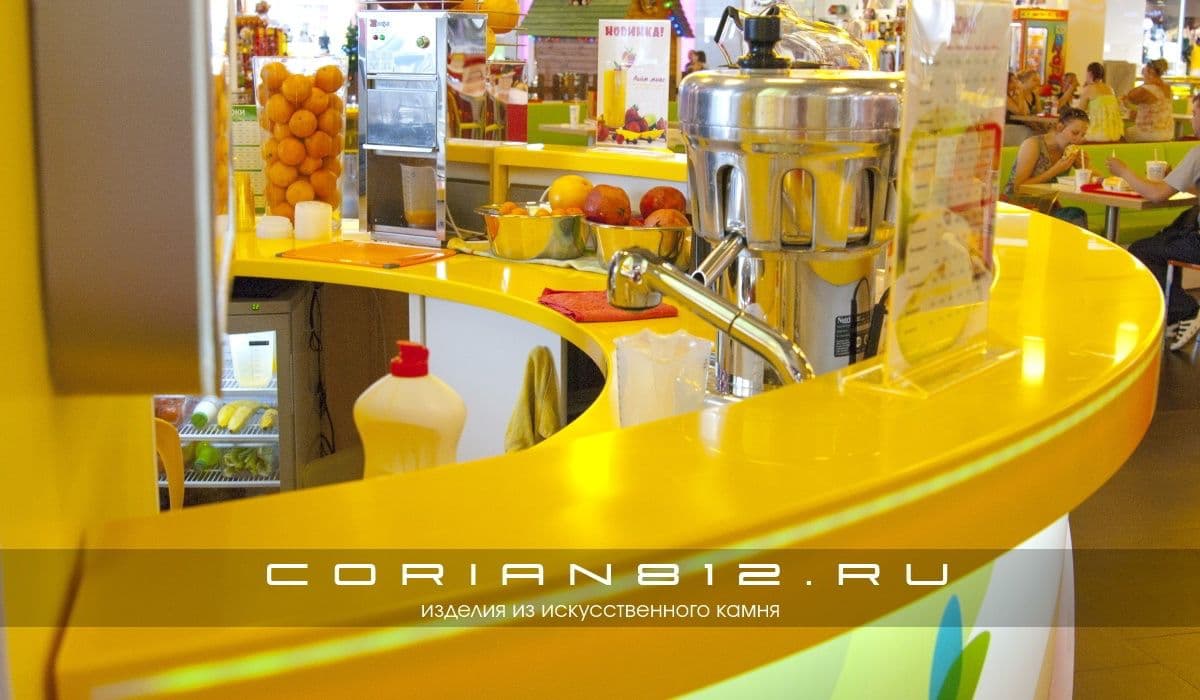 Стойка для соков из искусственного камня