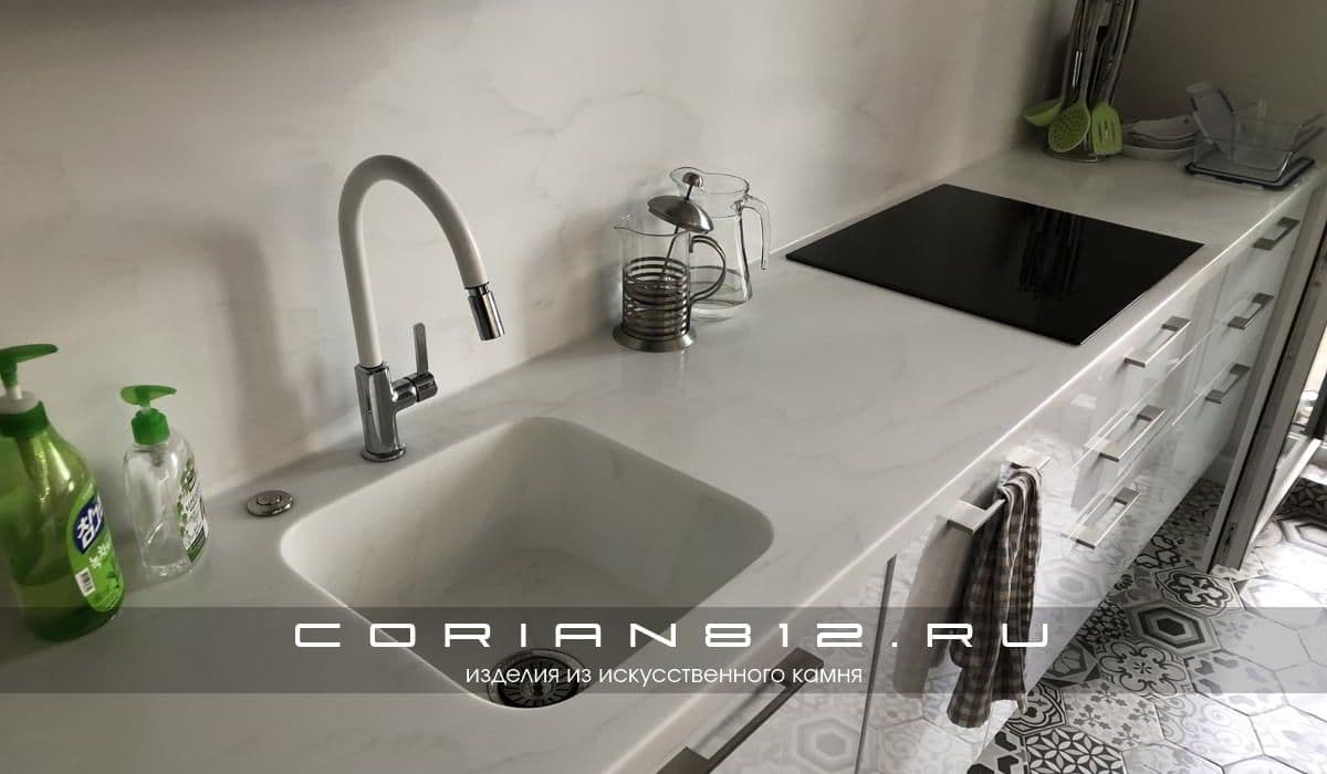 Столешница Staron VC110 Cotton White