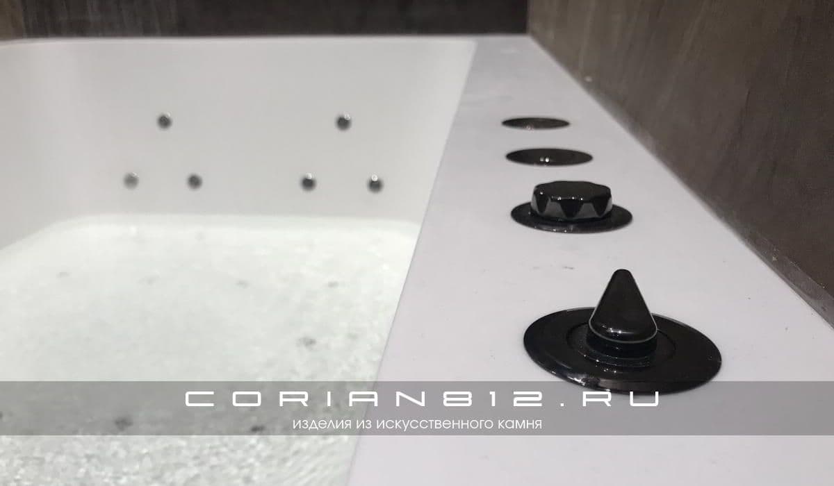 Ванна из corian с гидромассажем